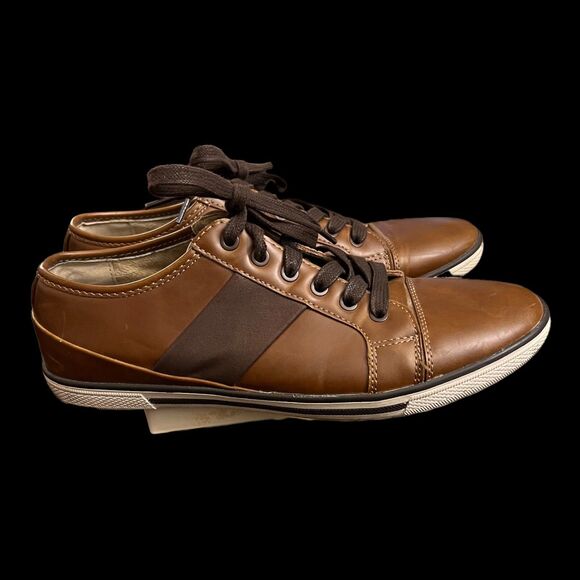 Unlisted by Kenneth Cole Men's Crown Brown Lace Up Sneaker Mens Size 9 MED - Picture 6 of 10